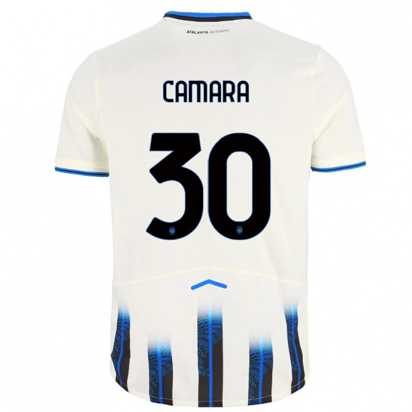 Danxen Kinder Henry Camara #30 Weiß Blau Auswärtstrikot Trikot 2025/26 T-Shirt