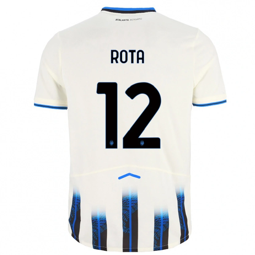 Danxen Kinder Nicolò Rota #12 Weiß Blau Auswärtstrikot Trikot 2025/26 T-Shirt