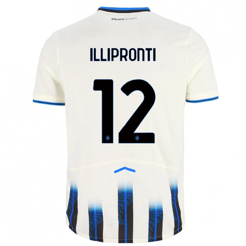 Danxen Kinder Filippo Illipronti #12 Weiß Blau Auswärtstrikot Trikot 2025/26 T-Shirt