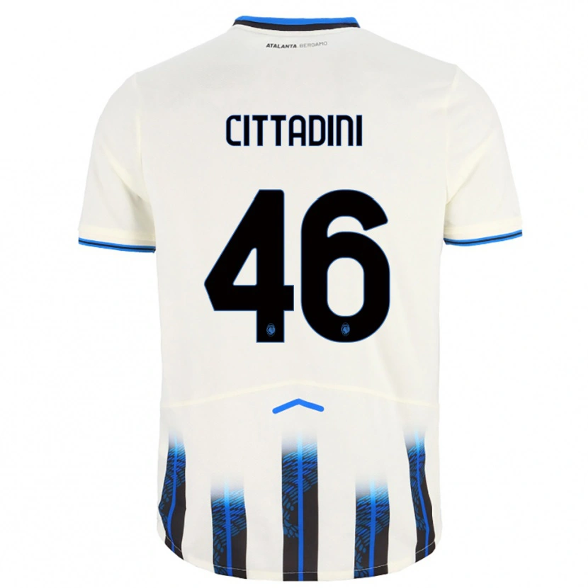 Danxen Kinder Giorgio Cittadini #46 Weiß Blau Auswärtstrikot Trikot 2025/26 T-Shirt