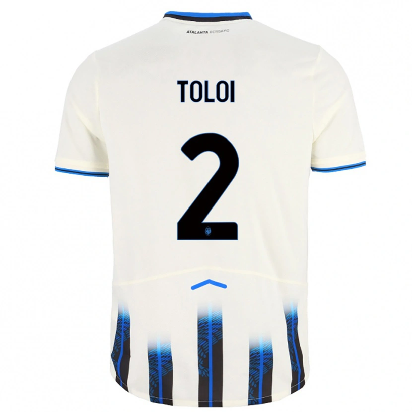 Danxen Kinder Rafael Toloi #2 Weiß Blau Auswärtstrikot Trikot 2025/26 T-Shirt