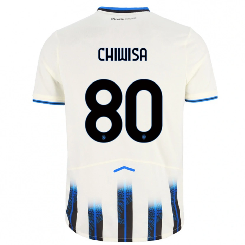 Danxen Kinder Mannah Chiwisa #80 Weiß Blau Auswärtstrikot Trikot 2025/26 T-Shirt