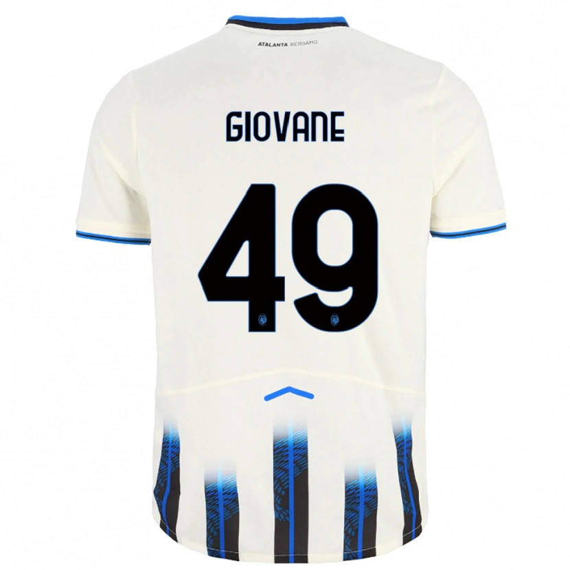 Danxen Kinder Samuel Giovane #49 Weiß Blau Auswärtstrikot Trikot 2025/26 T-Shirt