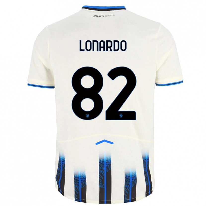 Danxen Kinder Edoardo Lonardo #82 Weiß Blau Auswärtstrikot Trikot 2025/26 T-Shirt