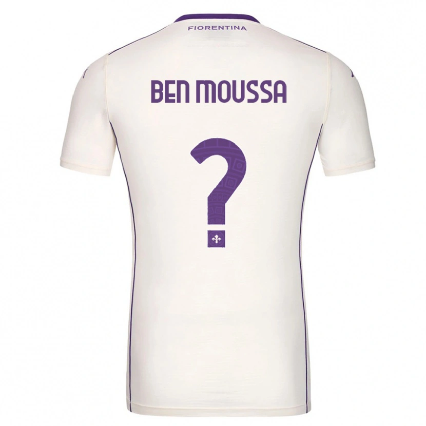 Danxen Kinder Mehdi Ben Moussa #0 Weiß Lila Rot Auswärtstrikot Trikot 2025/26 T-Shirt