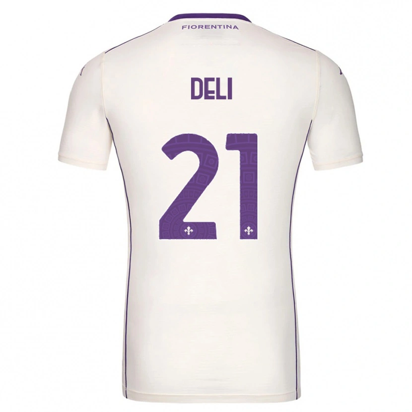 Danxen Kinder Lapo Deli #21 Weiß Lila Rot Auswärtstrikot Trikot 2025/26 T-Shirt