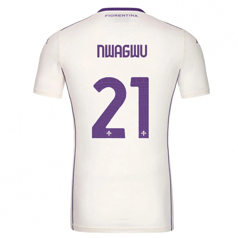 Danxen Kinder Ikenna Nwagwu #21 Weiß Lila Rot Auswärtstrikot Trikot 2025/26 T-Shirt