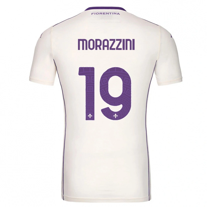 Danxen Kinder Luigi Morazzini #19 Weiß Lila Rot Auswärtstrikot Trikot 2025/26 T-Shirt