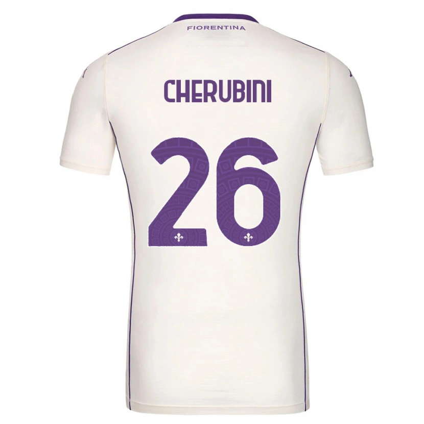 Danxen Kinder Maya Cherubini #26 Weiß Lila Rot Auswärtstrikot Trikot 2025/26 T-Shirt