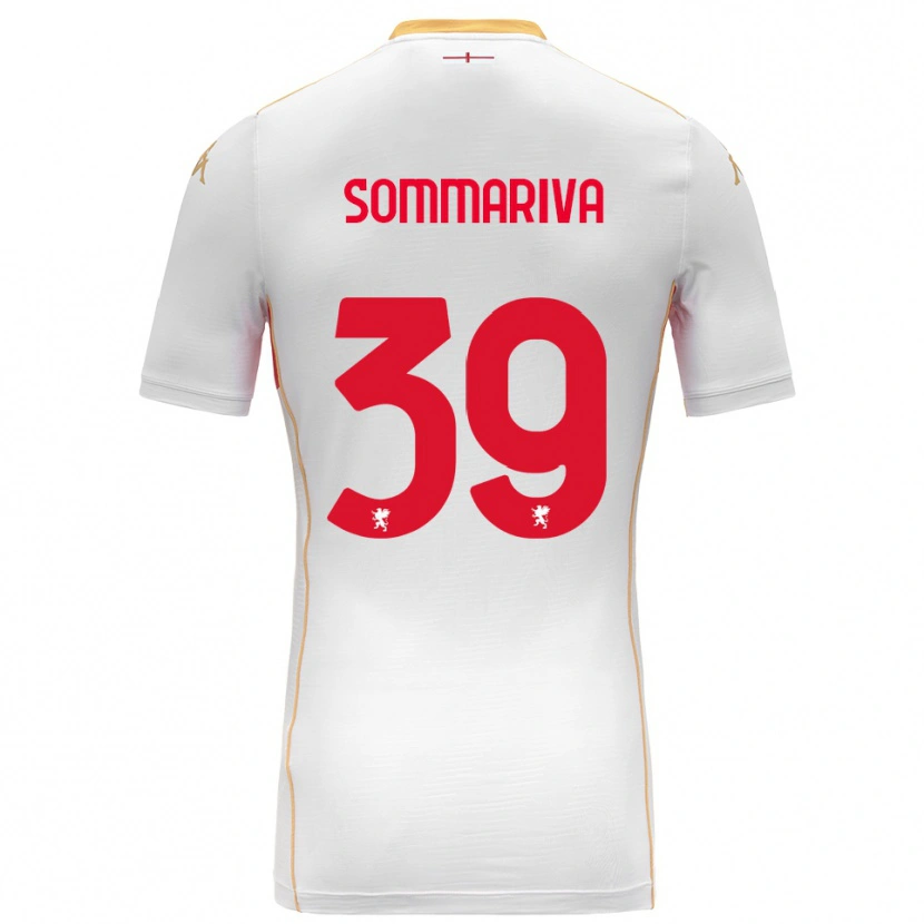 Danxen Kinder Daniele Sommariva #39 Weiß Rot Auswärtstrikot Trikot 2025/26 T-Shirt