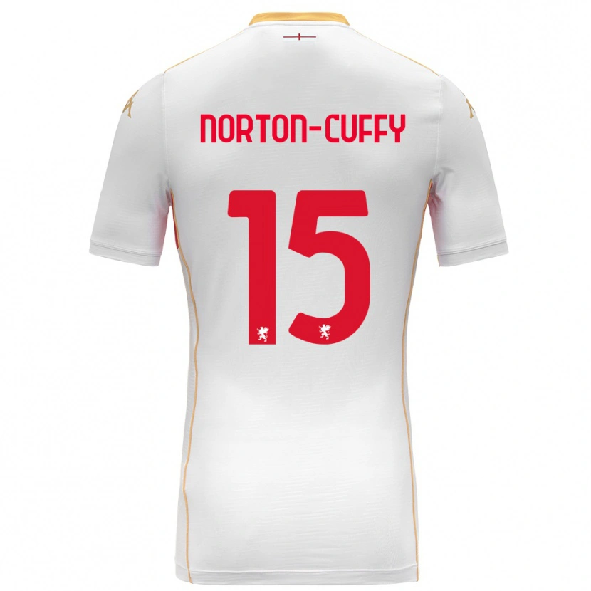 Danxen Kinder Brooke Norton-Cuffy #15 Weiß Rot Auswärtstrikot Trikot 2025/26 T-Shirt