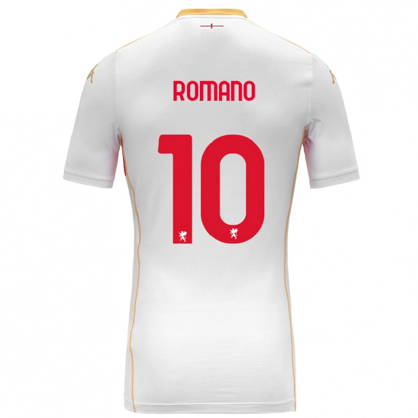 Danxen Kinder Marco Romano #10 Weiß Rot Auswärtstrikot Trikot 2025/26 T-Shirt