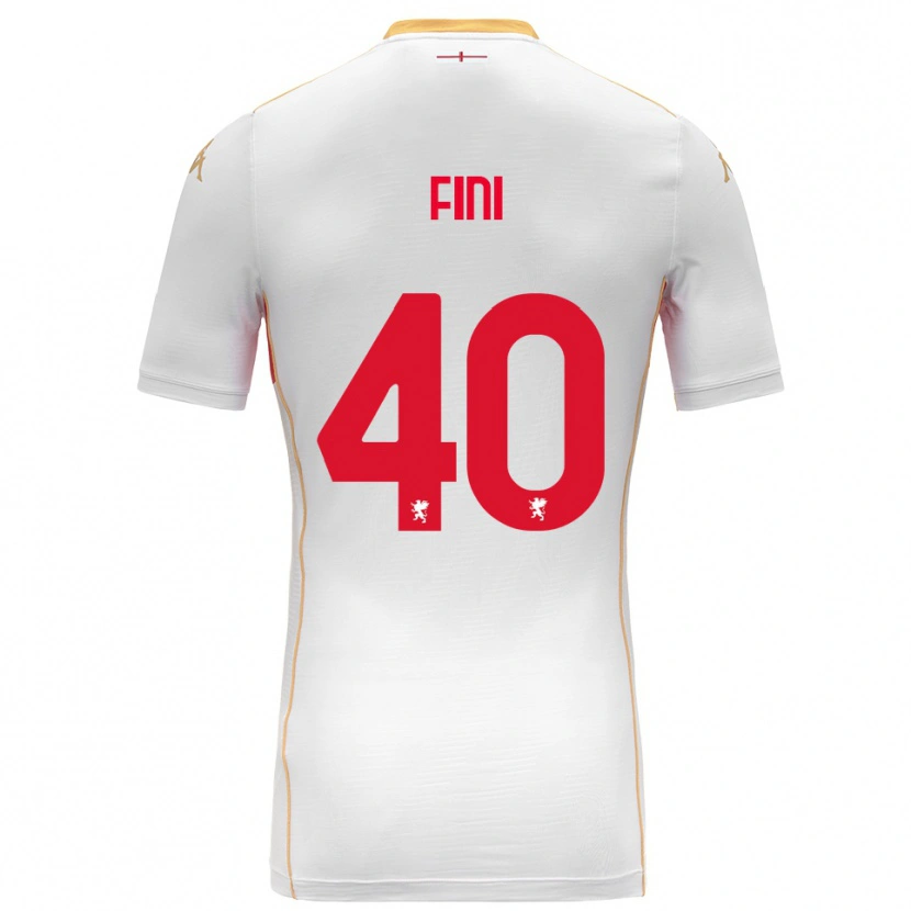 Danxen Kinder Seydou Fini #40 Weiß Rot Auswärtstrikot Trikot 2025/26 T-Shirt