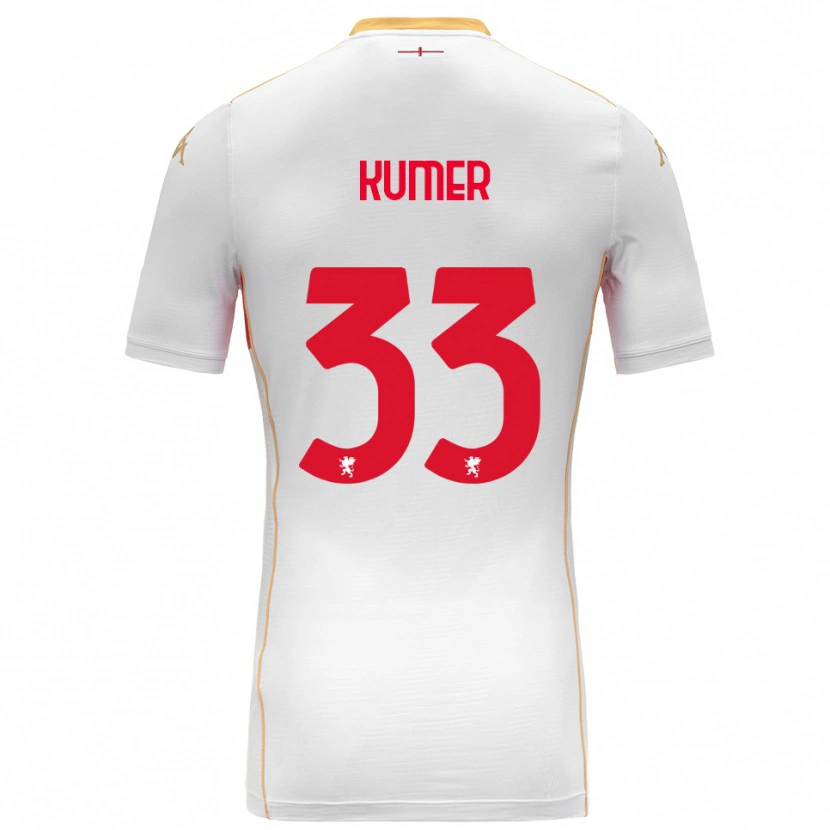 Danxen Kinder Alin Kumer Celik #33 Weiß Rot Auswärtstrikot Trikot 2025/26 T-Shirt