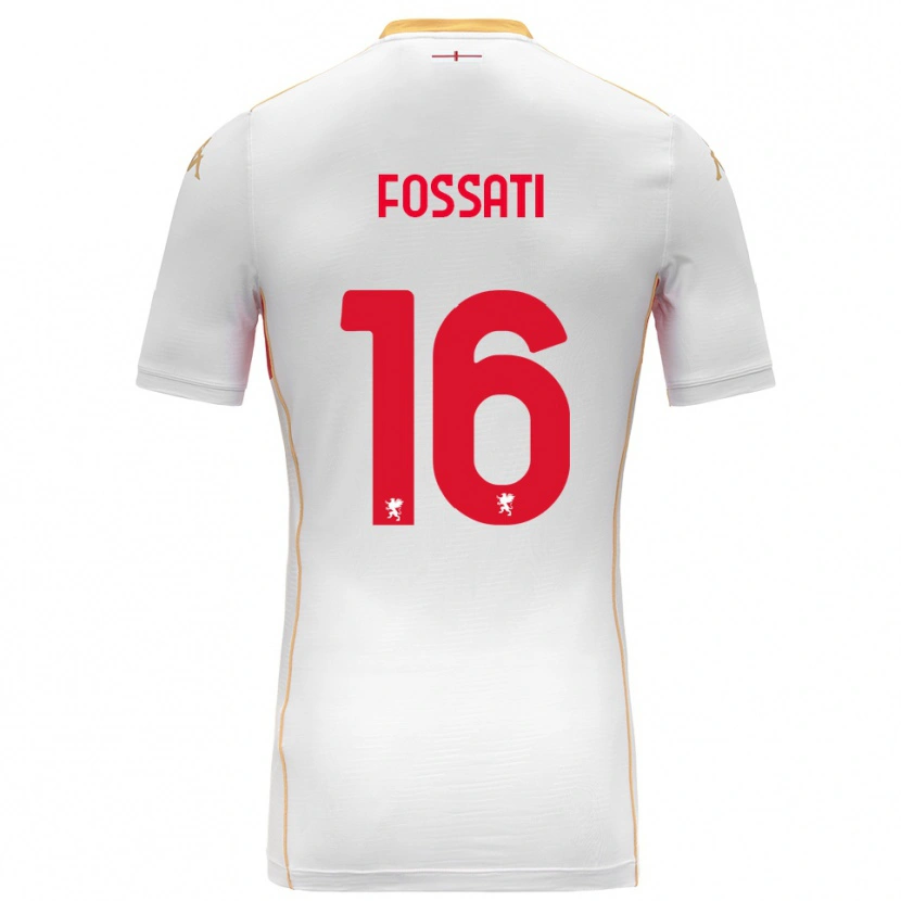 Danxen Kinder Daniel Fossati #16 Weiß Rot Auswärtstrikot Trikot 2025/26 T-Shirt
