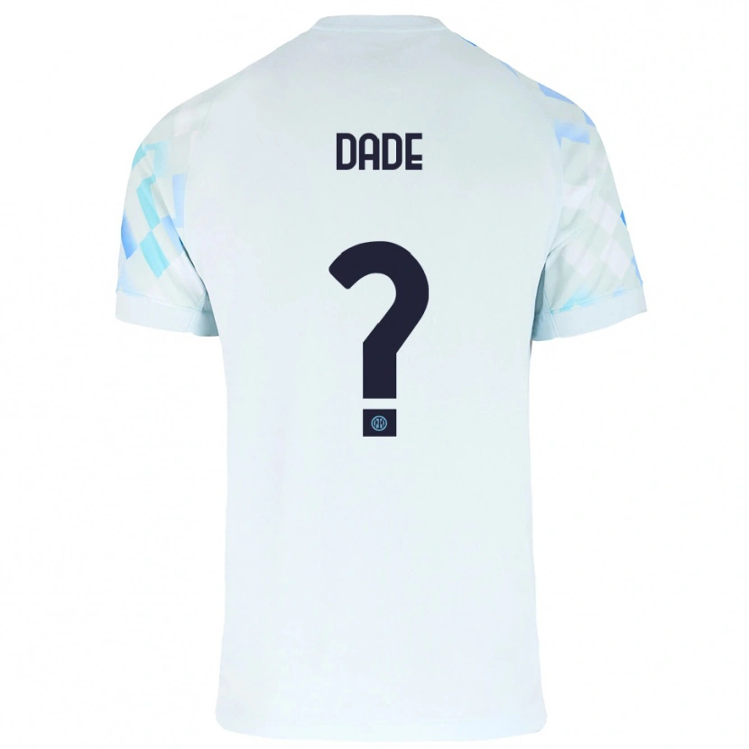 Danxen Kinder Emmanuel Dade #0 Weiß Blau Auswärtstrikot Trikot 2025/26 T-Shirt