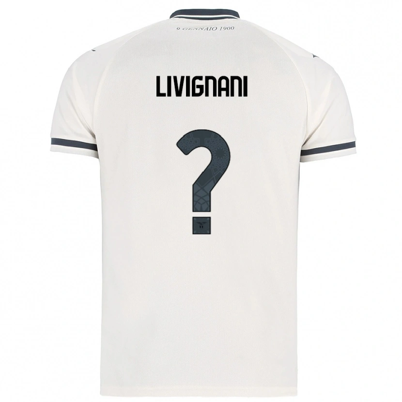Danxen Kinder Gioia Livignani #0 Weiß Marineblau Auswärtstrikot Trikot 2025/26 T-Shirt
