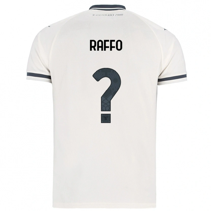 Danxen Kinder Edoardo Raffo #0 Weiß Marineblau Auswärtstrikot Trikot 2025/26 T-Shirt