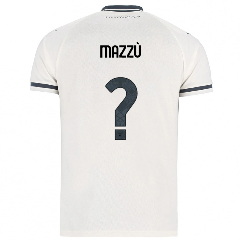Danxen Kinder Domenico Mazzù #0 Weiß Marineblau Auswärtstrikot Trikot 2025/26 T-Shirt