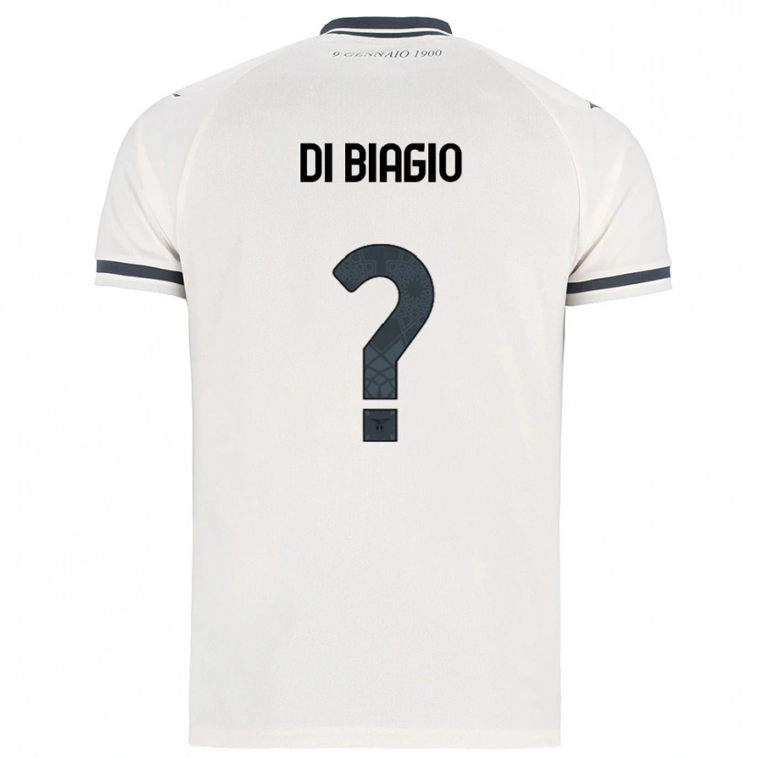Danxen Kinder Simone Di Biagio #0 Weiß Marineblau Auswärtstrikot Trikot 2025/26 T-Shirt