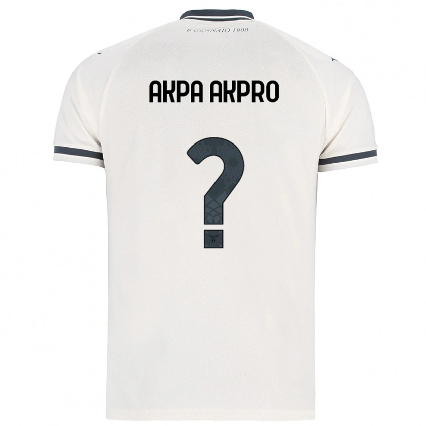Danxen Kinder Jean-Daniel Akpa Akpro #0 Weiß Marineblau Auswärtstrikot Trikot 2025/26 T-Shirt