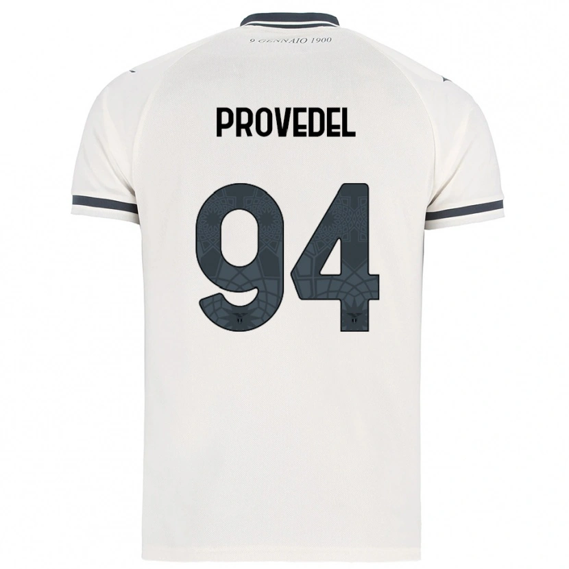 Danxen Kinder Ivan Provedel #94 Weiß Marineblau Auswärtstrikot Trikot 2025/26 T-Shirt