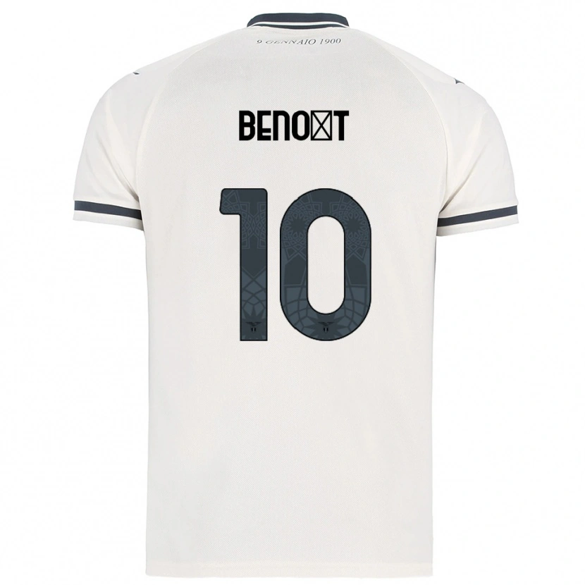 Danxen Kinder Alice Benoît #10 Weiß Marineblau Auswärtstrikot Trikot 2025/26 T-Shirt