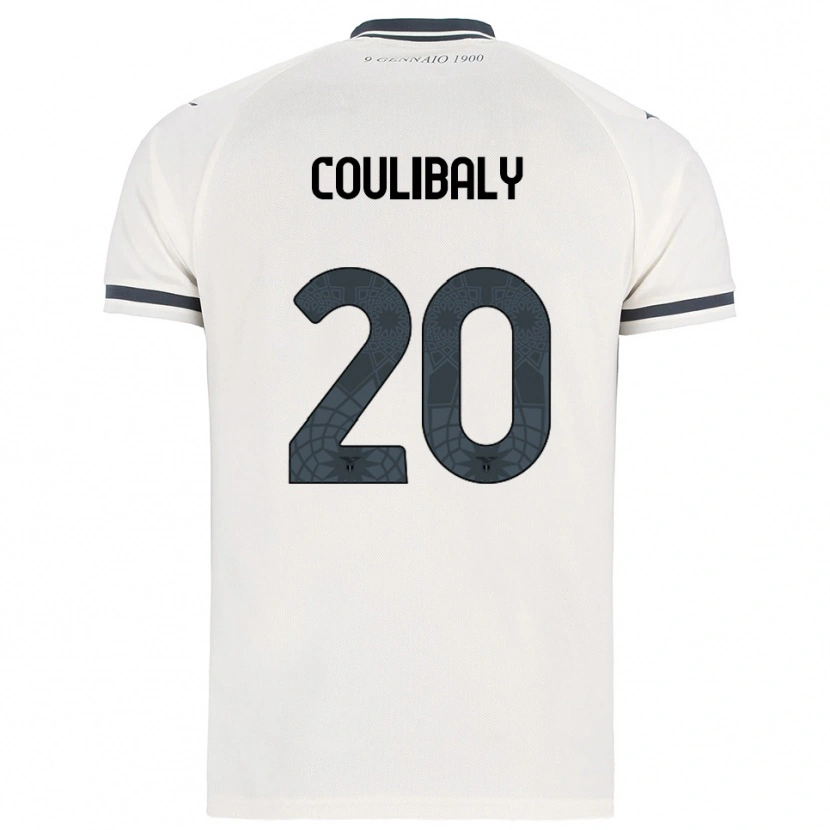 Danxen Kinder Larsson Coulibaly #20 Weiß Marineblau Auswärtstrikot Trikot 2025/26 T-Shirt