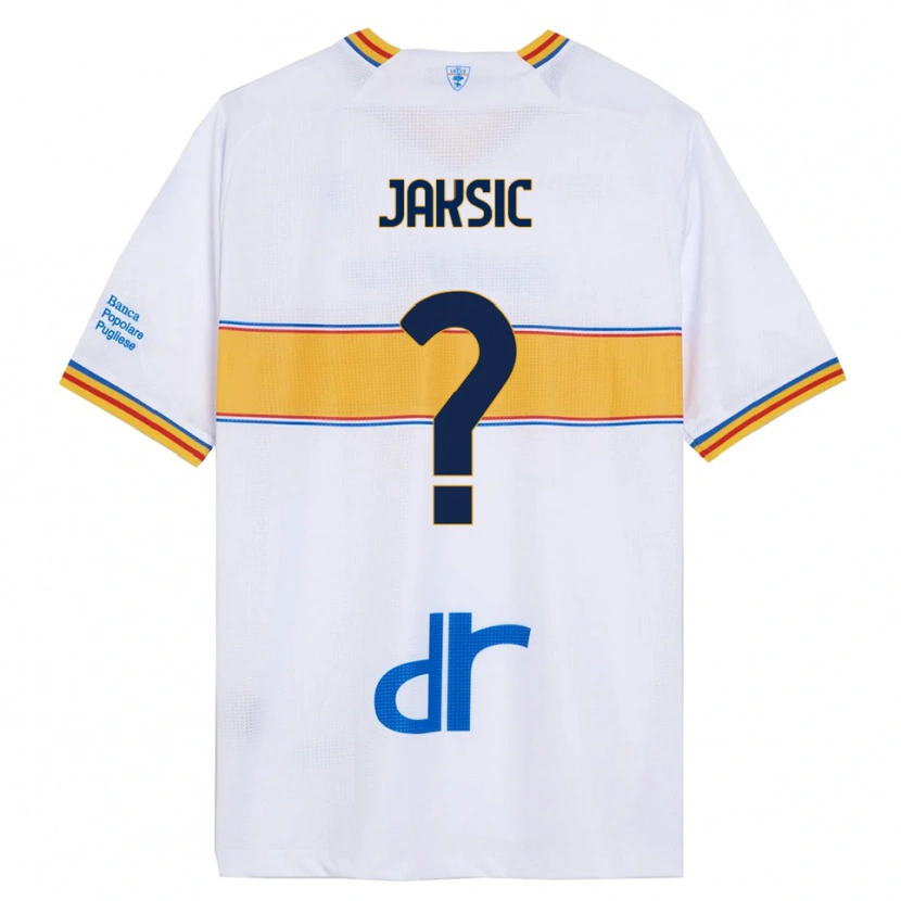 Danxen Kinder Ilija Jaksic #0 Weiß Gelb Auswärtstrikot Trikot 2025/26 T-Shirt