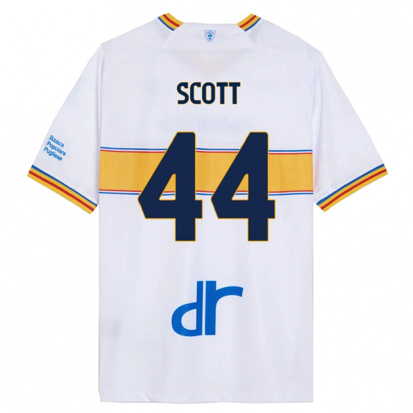 Danxen Kinder Elijah Scott #44 Weiß Gelb Auswärtstrikot Trikot 2025/26 T-Shirt