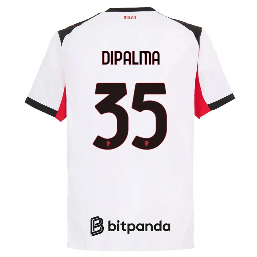 Danxen Kinder Matteo Dipalma #35 Weiß Schwarz Auswärtstrikot Trikot 2025/26 T-Shirt