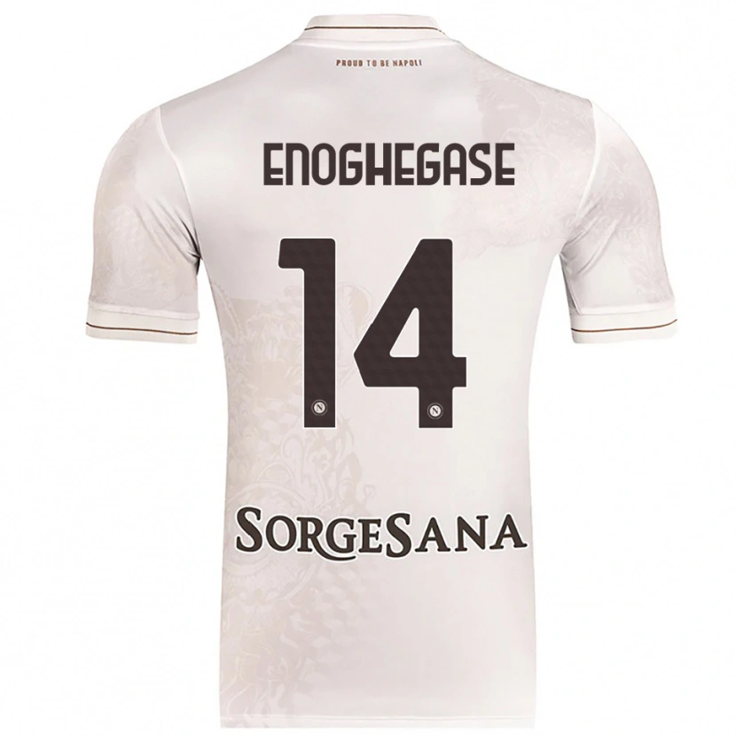 Danxen Kinder Favour Enoghegase #14 Champagner Braun Auswärtstrikot Trikot 2025/26 T-Shirt
