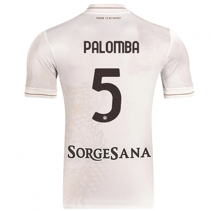 Danxen Kinder Fabio Palomba #5 Champagner Braun Auswärtstrikot Trikot 2025/26 T-Shirt