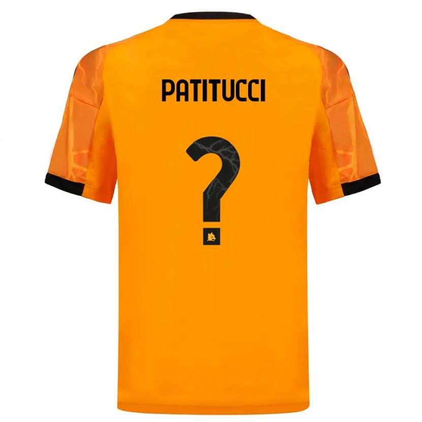 Danxen Kinder Christian Patitucci #0 Orange Schwarz Auswärtstrikot Trikot 2025/26 T-Shirt
