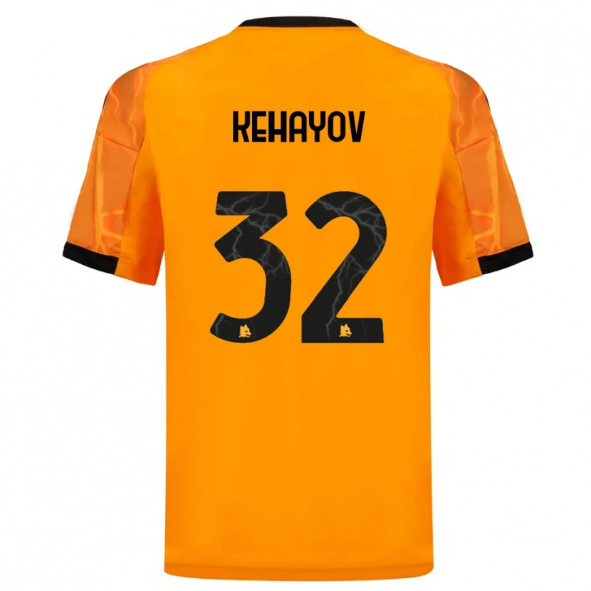 Danxen Kinder Atanas Kehayov #32 Orange Schwarz Auswärtstrikot Trikot 2025/26 T-Shirt