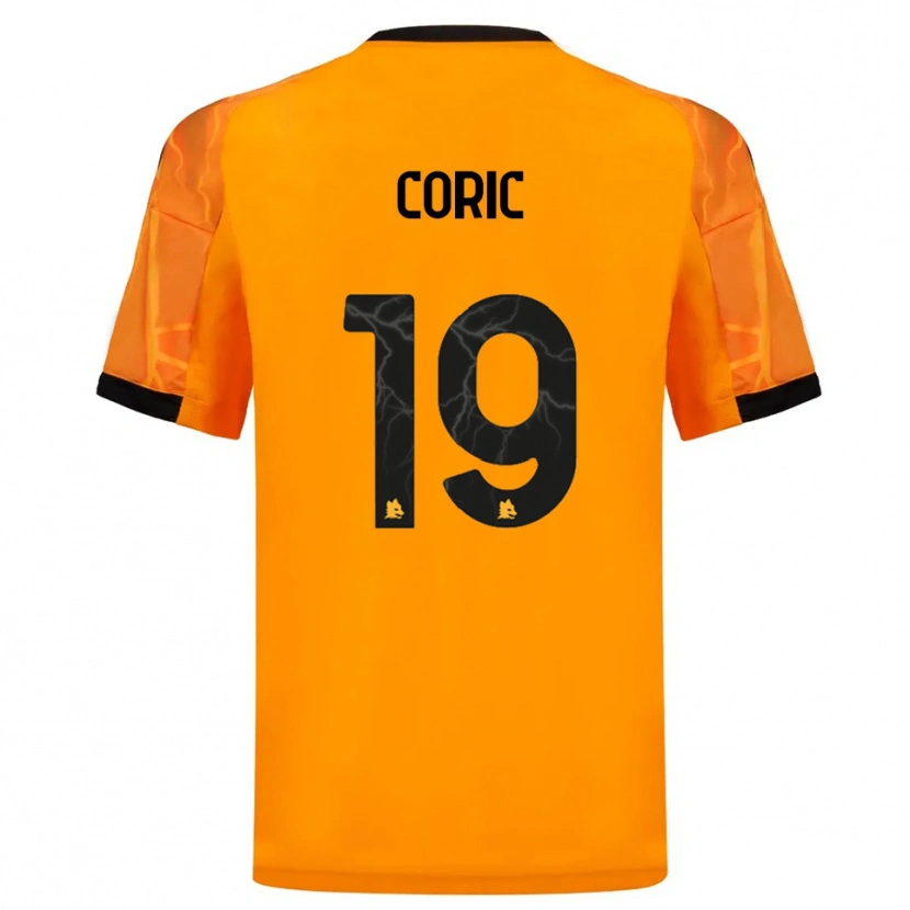 Danxen Kinder Ante Coric #19 Orange Schwarz Auswärtstrikot Trikot 2025/26 T-Shirt