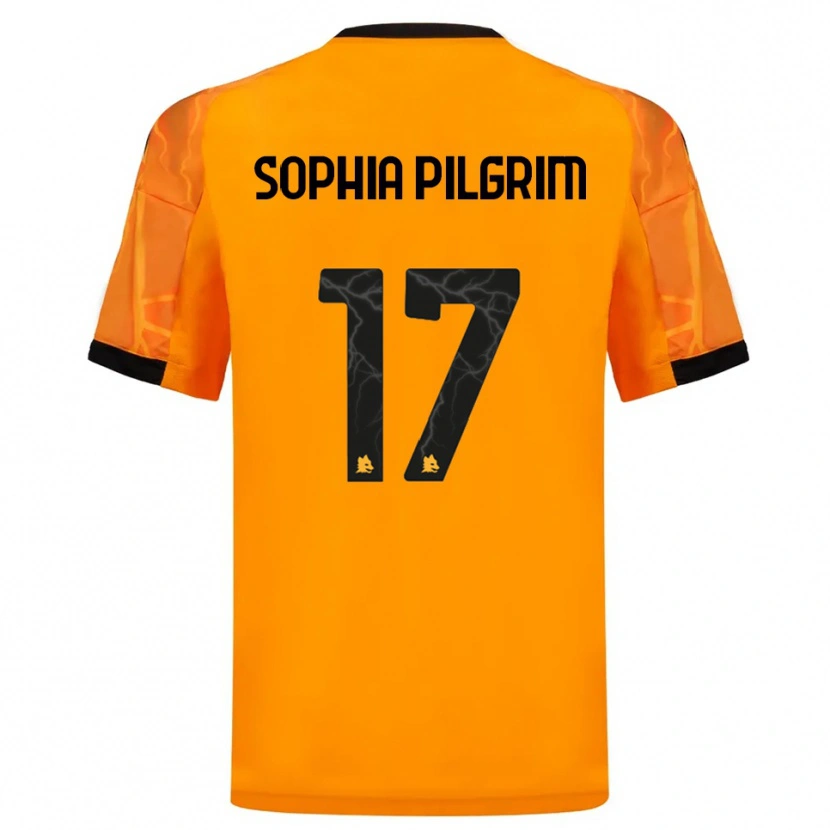 Danxen Kinder Alayah Sophia Pilgrim #17 Orange Schwarz Auswärtstrikot Trikot 2025/26 T-Shirt