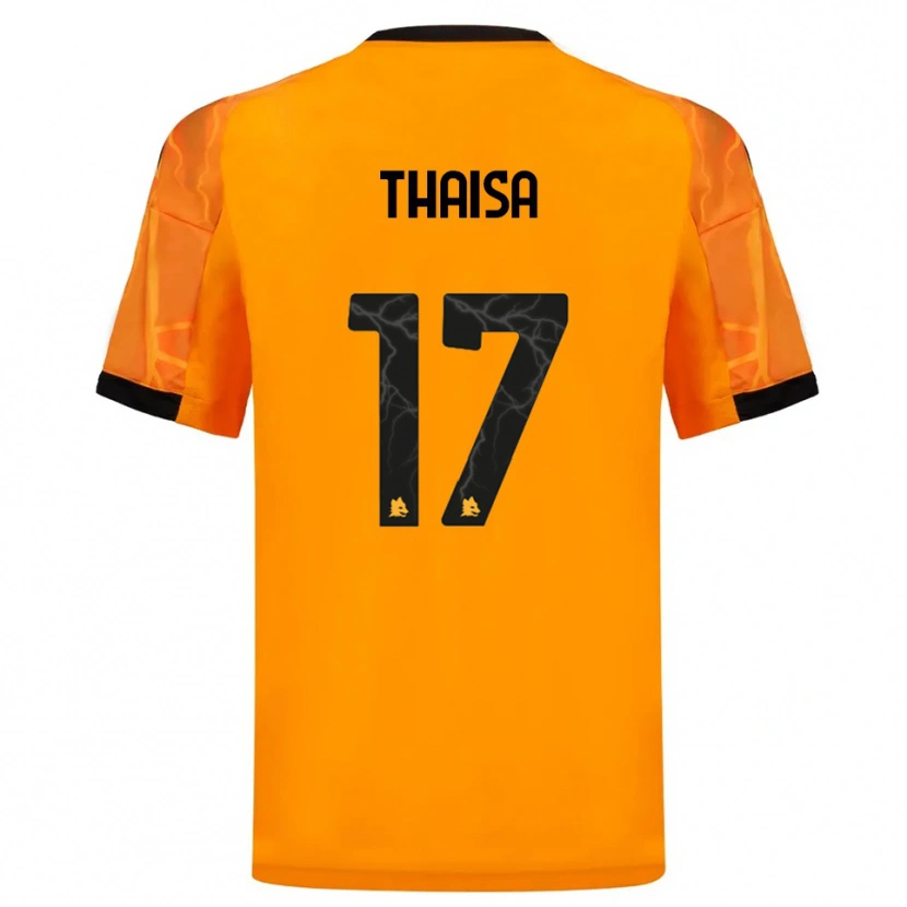 Danxen Kinder Thaisa #17 Orange Schwarz Auswärtstrikot Trikot 2025/26 T-Shirt