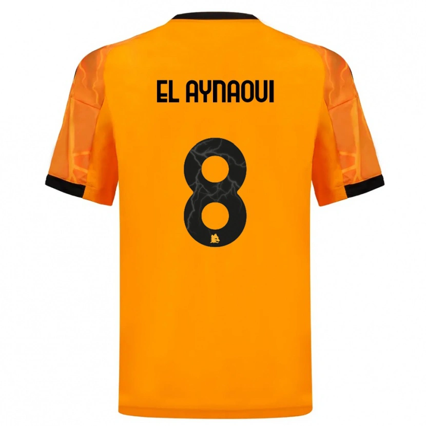 Danxen Kinder Neil El Aynaoui #8 Orange Schwarz Auswärtstrikot Trikot 2025/26 T-Shirt