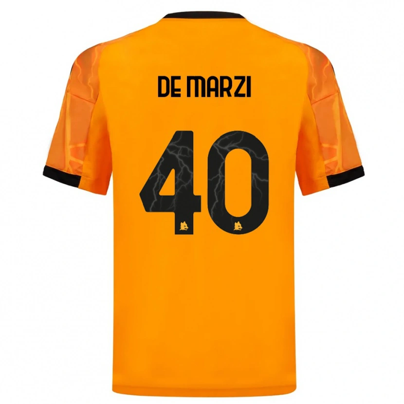 Danxen Kinder Giorgio De Marzi #40 Orange Schwarz Auswärtstrikot Trikot 2025/26 T-Shirt