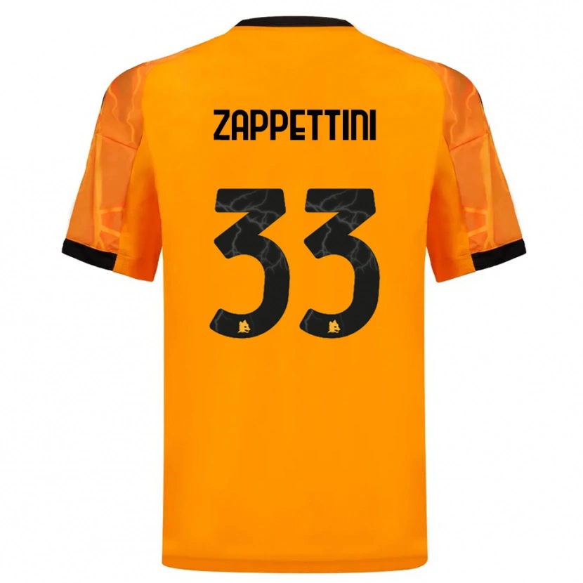 Danxen Kinder Sara Zappettini #33 Orange Schwarz Auswärtstrikot Trikot 2025/26 T-Shirt