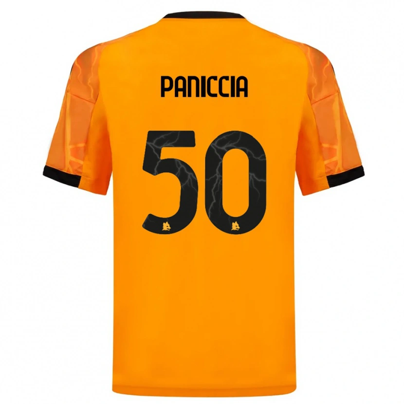 Danxen Kinder Martina Paniccia #50 Orange Schwarz Auswärtstrikot Trikot 2025/26 T-Shirt