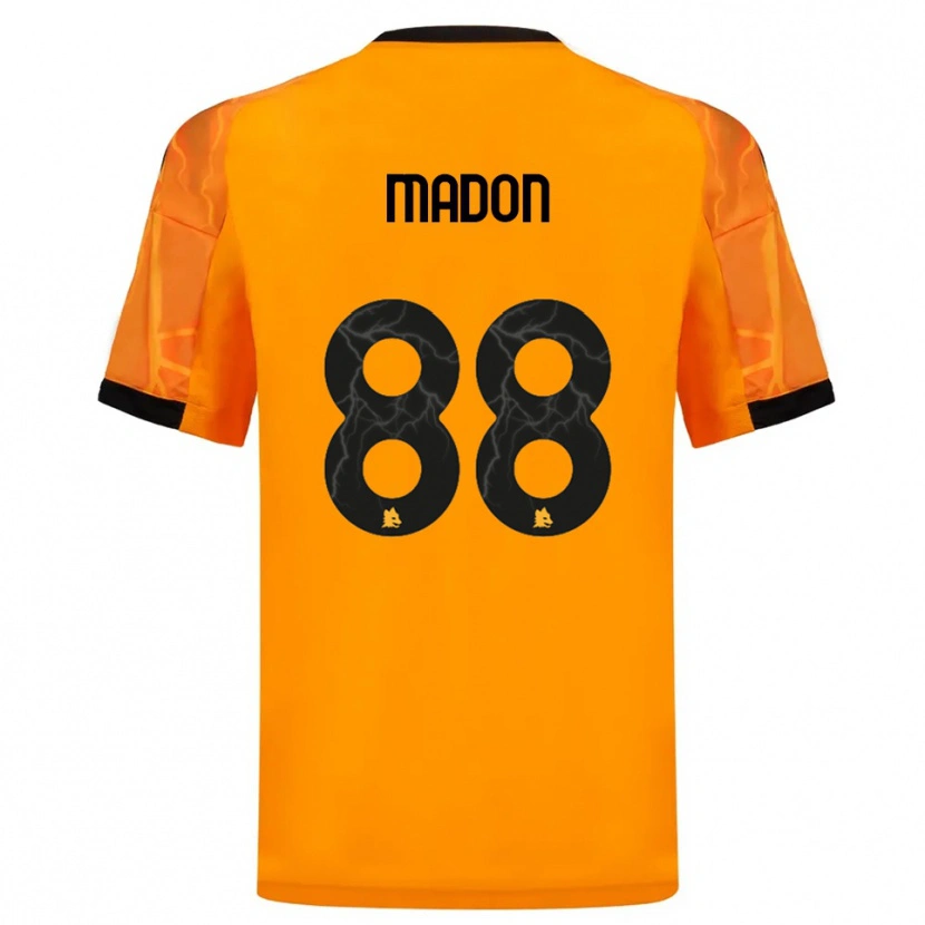 Danxen Kinder Maja Madon #88 Orange Schwarz Auswärtstrikot Trikot 2025/26 T-Shirt