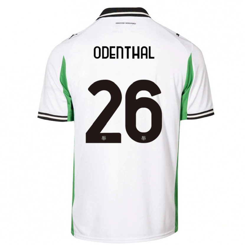 Danxen Kinder Cas Odenthal #26 Weiß Grün Schwarz Auswärtstrikot Trikot 2025/26 T-Shirt