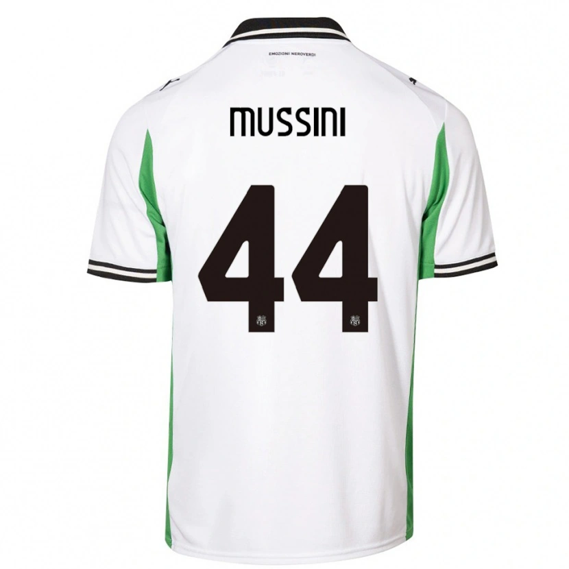 Danxen Kinder Andrea Mussini #44 Weiß Grün Schwarz Auswärtstrikot Trikot 2025/26 T-Shirt