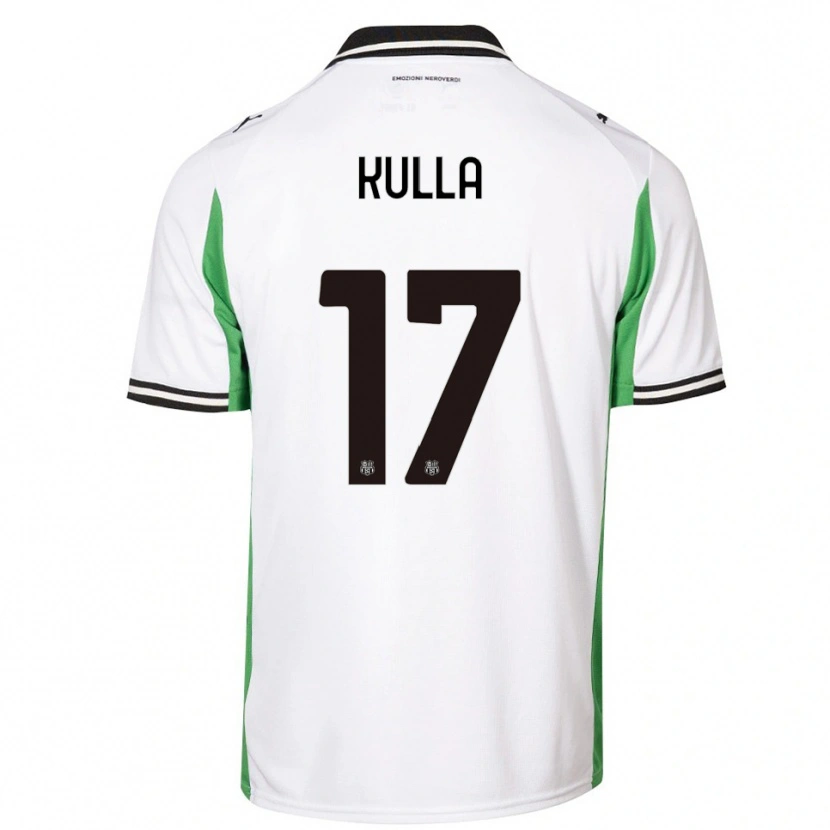 Danxen Kinder Gabriel Kulla #17 Weiß Grün Schwarz Auswärtstrikot Trikot 2025/26 T-Shirt