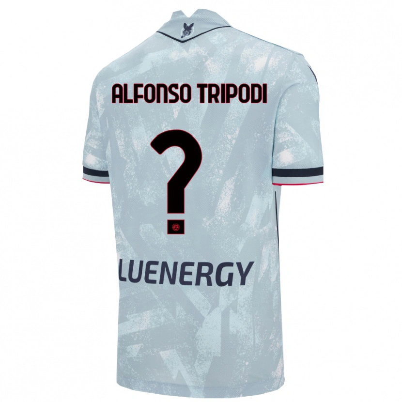 Danxen Kinder Leonardo Alfonso Tripodi #0 Hellblau Schwarz Auswärtstrikot Trikot 2025/26 T-Shirt