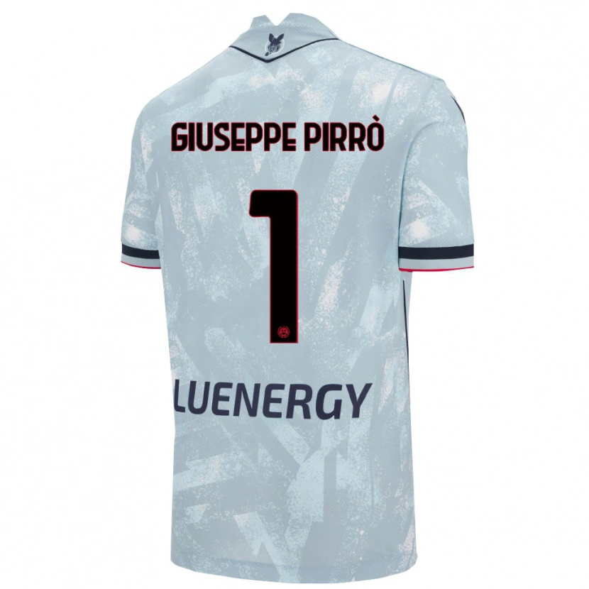 Danxen Kinder Marco Giuseppe Pirrò #1 Hellblau Schwarz Auswärtstrikot Trikot 2025/26 T-Shirt