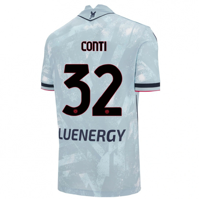 Danxen Kinder Manuel Conti #32 Hellblau Schwarz Auswärtstrikot Trikot 2025/26 T-Shirt