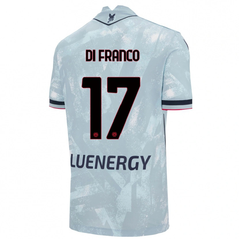 Danxen Kinder Giovanni Di Franco #17 Hellblau Schwarz Auswärtstrikot Trikot 2025/26 T-Shirt